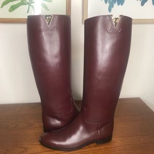 *AUTH* Louis Vuitton Heritage High Boot Bordeaux